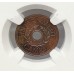 AUSTRALIA 1943 . INTERNMENT THREEPENCE CAMP TOKEN . NGC MS64